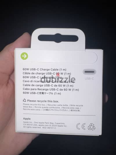Original Apple charger type c to type c