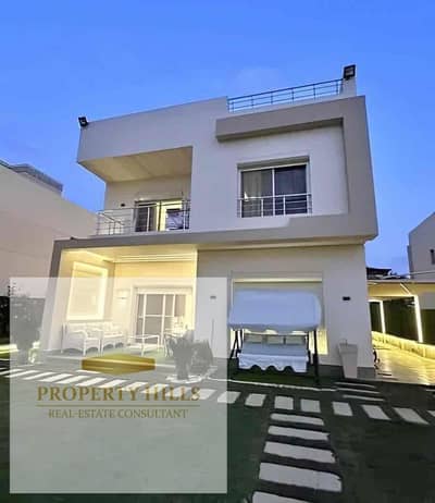 The last villa from Palm Hills New Cairo offered at (1,506,600) a compound of villas only with a landscape view and all smart services, spacious area next to Cairo Festival with installment plans.