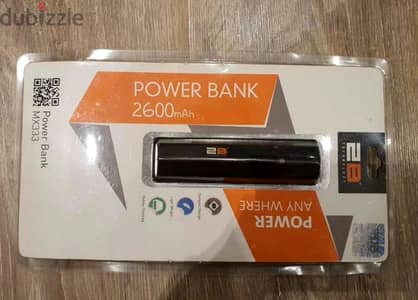 ميني باور بنك 2B.  (2600 ) جديد_اصلي  اوريجينال_متبرشمة جديد لن يستخدم