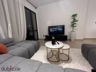 For Rent Fully Furnished Apartment with 2 Master Bedrooms and Nanny Room in Eastown, New Cairo