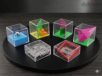 ألعاب ذكاء ومكعبات ألغاز IQ ميكانيكية 3D - مستوردة (6 قطع) سن+٦ سنوات