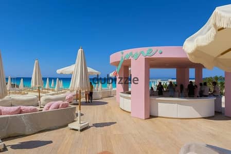 prime view chalet fully finished for sale in june sodic ras elhakma overlooking sea