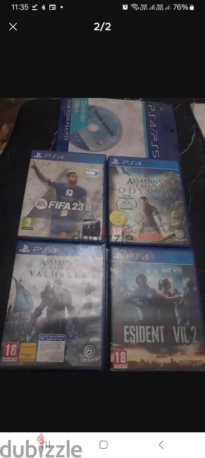 اسطوانات ألعاب games cd fifa assassins creed tomb raider resident evil