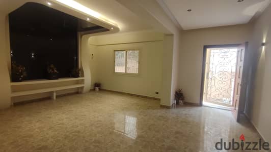 Apartment for rent, suitable for administrative use, ground floor, with private entrance and garden, Al Banafseg, New Cairo, or residential use.