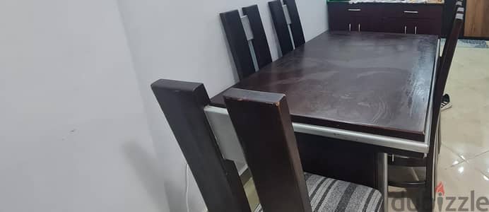 سفرة 6 كراسي زان