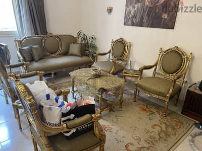 صالون مدهب فرنساوي
