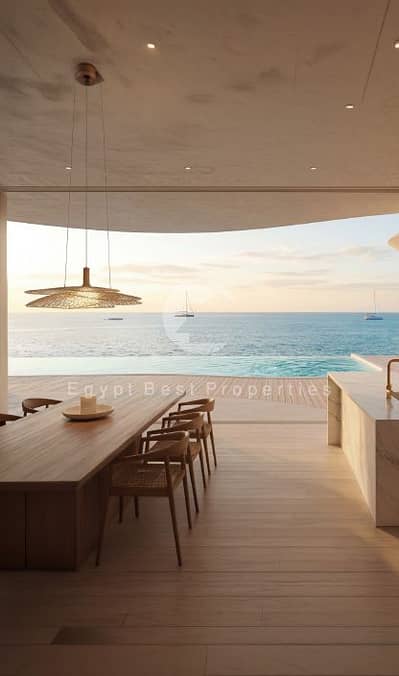 Chalet 2BR Ramla North Coast | Ras El Hekma | Lagoon View | Fully Finished | Beach Resort | Luxury Chalet | 5% DP | 8 Years Installments | Investment