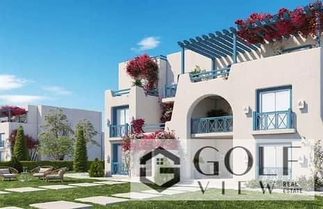 For sale chalet 108 sqm in Mountain View Ras El Hekma, Paros Heights phase (Mountain View), lowest down payment, prime location, swimming pool, first