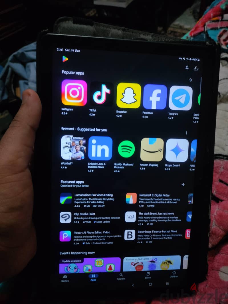 Samsung tab a7 3