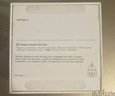 Apple Airpods 4  استعمال سنه ونص حاله جيده جداً  السعر 6,500