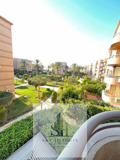 Apartment for sale in Al Rehab City, 115 sq m, with a wide garden view and a sea orientation. It consists of 3 bedrooms and 2 bathrooms. The sale incl