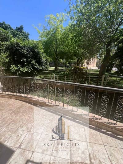 Ground floor apartment with a garden for sale in Al-Rehab City, with an area of 155 sqm, view of wide garden