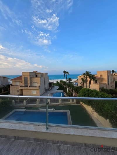 Chalet with garden for sale in Marina 8, New Alamein, North Coast, opposite Marina 3 next to the yacht gate, minutes from Alamein International Airpot