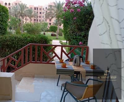 Furnished apartment for rent in Al Rehab, 90 square meters with a 75 square meter garden and a very special view. Al Rehab City, Cairo