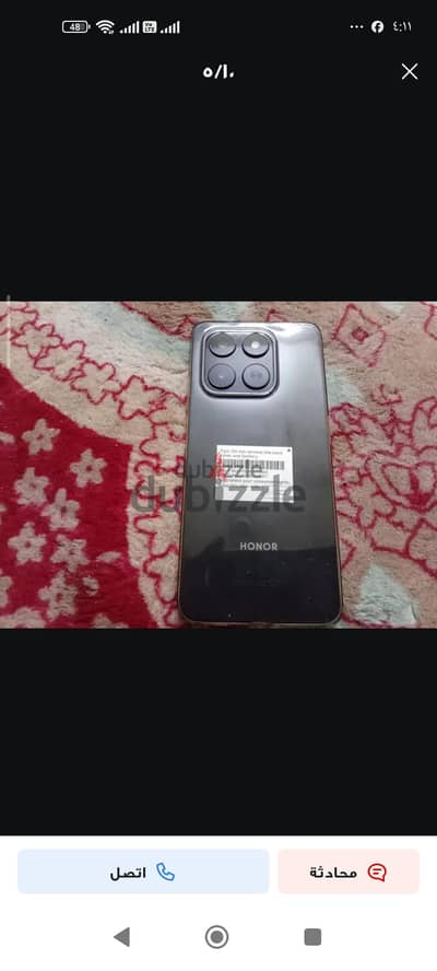 هونر x7d مساحه 256 رام 8