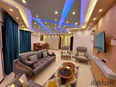 Furnished, air-conditioned hotel-style apartment next to City Stars, available for daily and monthly rent for families. Excellent location in Nasr Cit