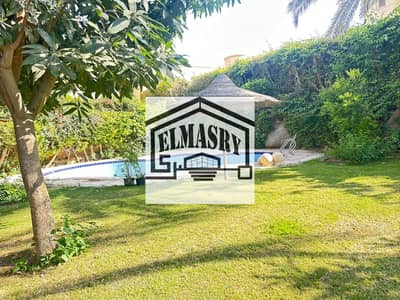 Villa with swimming pool for sale in a prime location in Rehab 1, First Settlement, standalone villa, Rehab City, New Cairo, Model K