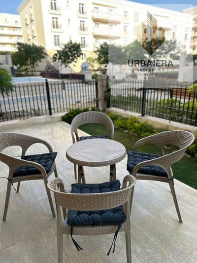 Luxury Furnished Ground Floor Apartment with Private Garden for Rent in Hyde Park Compound – New Cairo