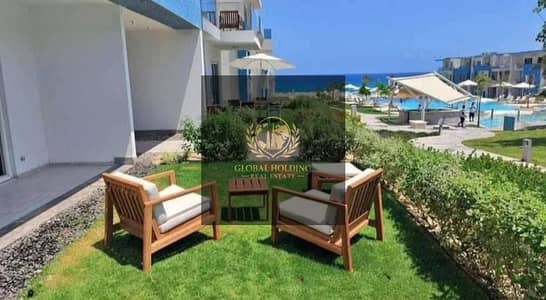 Sea view chalet for sale (3 bedrooms) in Direction White, North Coast, Ras El Hekma. Immediate delivery.