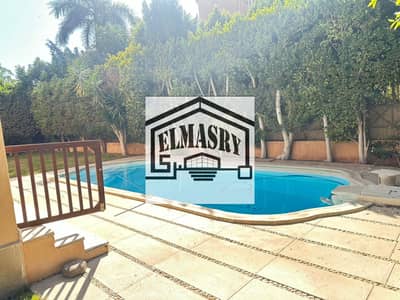 A standalone villa with a private swimming pool is available for rent in a prime location in Rehab City, New Cairo. (Model E1)