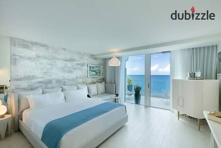 Fully finished chalet with a sea view overlooking a lagoon and the sea in Ras El Hekma, Seashore Hyde Park, Hyde Park North Coast