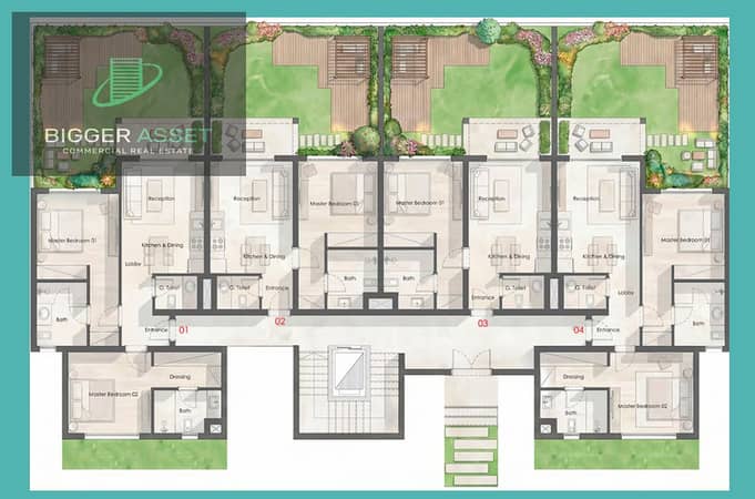 2BR chalet W. garden in Hacienda Ras El Hekma with up to 19% discount