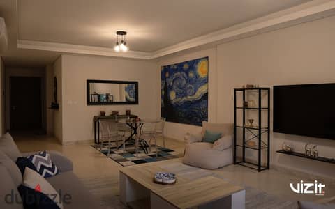 Opportunity to rent a furnished apartment in ZED Compound, Sheikh Zayed, with monthly payments of 65,000 EGP. Developed by Naguib Sawiris.