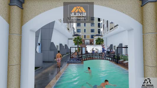 2-bedroom apartment for sale in Al Hegaz Gate Compound on Al Hegaz Main Road. Green contract. Installments up to 42 months with no interest.