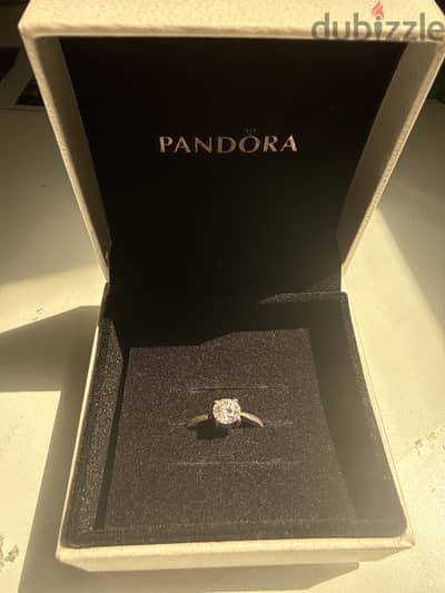 PANDORA Silver Ring With Clear Cubic Zirconia