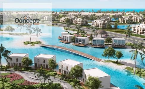 For Sale Bahary Ground Chalet Direct On Lagoon  In Zahra Al Alamein - North Coast By Morshedy Group