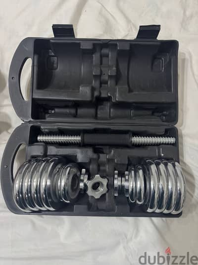 Dumbbells 15kg chrome