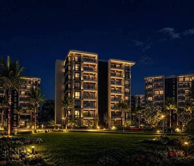 #Receive within two months in Noor City. . Apartment 145 square meters with a 43 square meter garden, opening reservation with the longest repayment period and the least over in the market 145 square meters + 43 meter garden – (3 bedrooms, including a master room - 3 bathrooms) clear garden view in a distinguished location