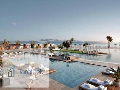 Chalet 2BR NAIA North Coast lagoon view ready to move 10% DP installments up to 10 years investment opportunity seaside Egypt North Coast