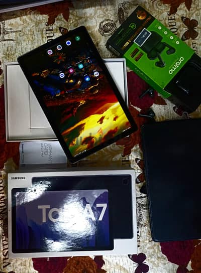 تاب a7 مستعمل خفيف ملعبتش عليه للدارسه+ حاله ممتازه + سماعه اريمو هديه