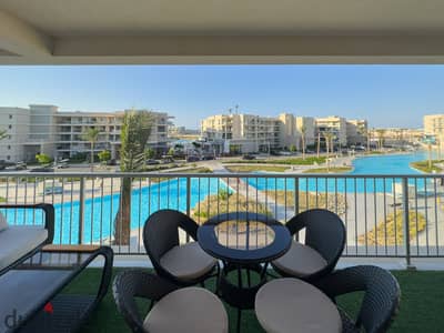 Luxury Sea & Lagoon View Chalet for Rent in Marassi