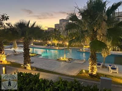 شاليه ارضي بجاردن علي حمام السباحه مباشر