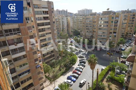 فيو مفتوح كامله العدادات تشطيب سوبر لوكس شقة للايجار 105م تعاونيات , سموحة