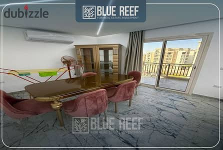 Apartment for sale in Taj City Compound, fully finished, furnished, with air conditioning and appliances.
