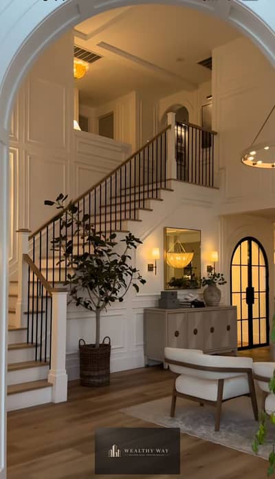 ready to move with video whatsapp luxury 4bedrooms villa for sale in hyde park new cairo heart of  5th Settlement next to mivida and palm hills , AUC