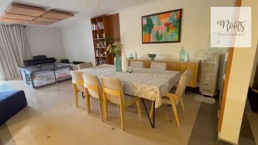 For Sale Apartment with Garden Super Lux, Ready to move, Prime Location,in Amberville New Giza,6 October .