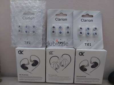 IEMs GK kunten type c mic + Eartips TRI clarion