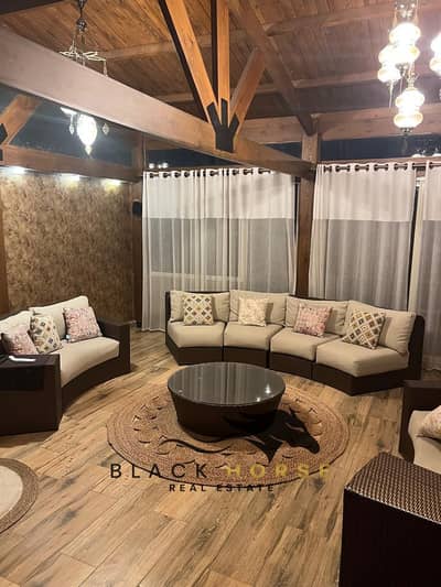 Furnished 3BR Corner Villa for Sale in Al Rehab City – Roof Pergola, Private Garden