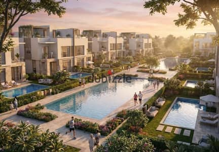With an advance of less than 500 thousand, you can secure your villa in the strongest project in the R8, and 80% of the project consists of villas, plus it's next to an international hotel and a global university. The total price is 9,700,000.