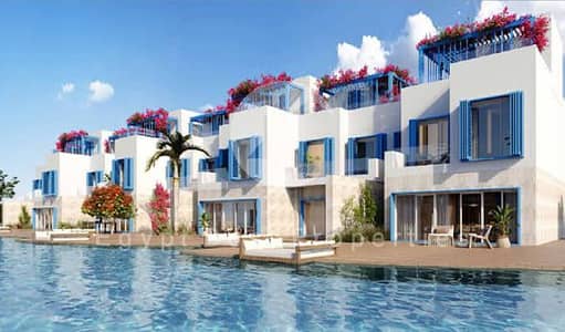 CHALET 3 BEDS FOR SALE AT NAIA BAY RAS EL HEKMA READY TO MOVE LAGOON VIEW OVER 10 YEARS INSTALLMENTS .