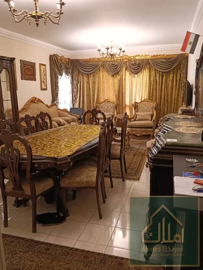 For rent furnished in Al Rehab   fully air-conditioned  apartment area 119 m  3 bedrooms and 2 bathrooms one of them is a master room  third floor