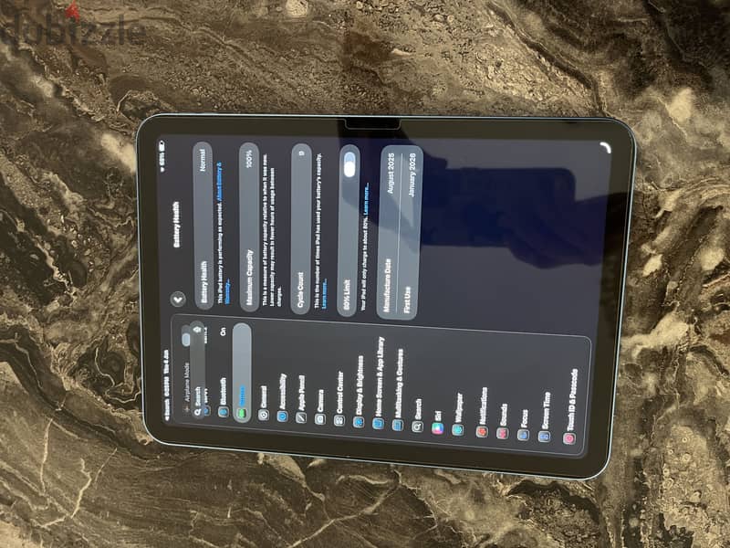 Ipad A16 battery 100% 1
