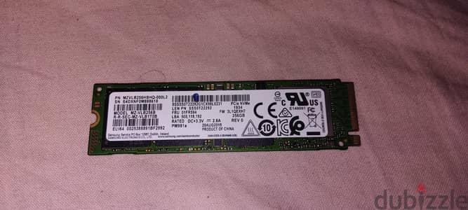 هارد m. 2 Nvme 256g
