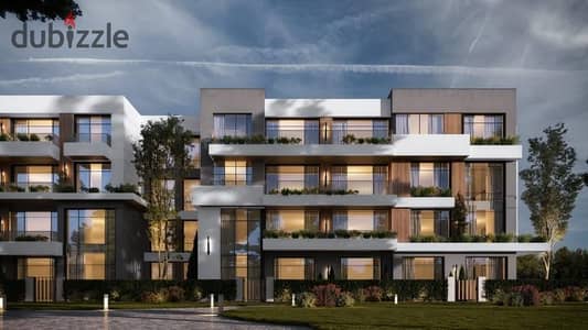 Ground floor apartment 115m with a 55m garden, very special on the swimming pool for sale in Logar New Zayed Compound - Gates Development Company