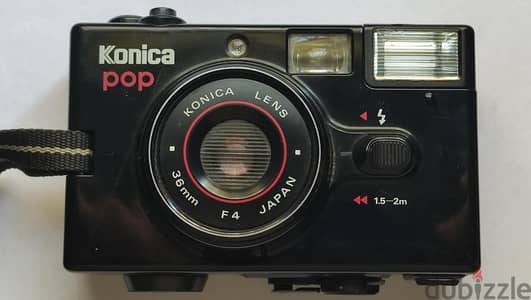 كاميرا فيلم كلاسيكية مميزة - Konica Pop (Black Edition)