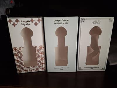 3 عبوات فارغة أصلية مسك